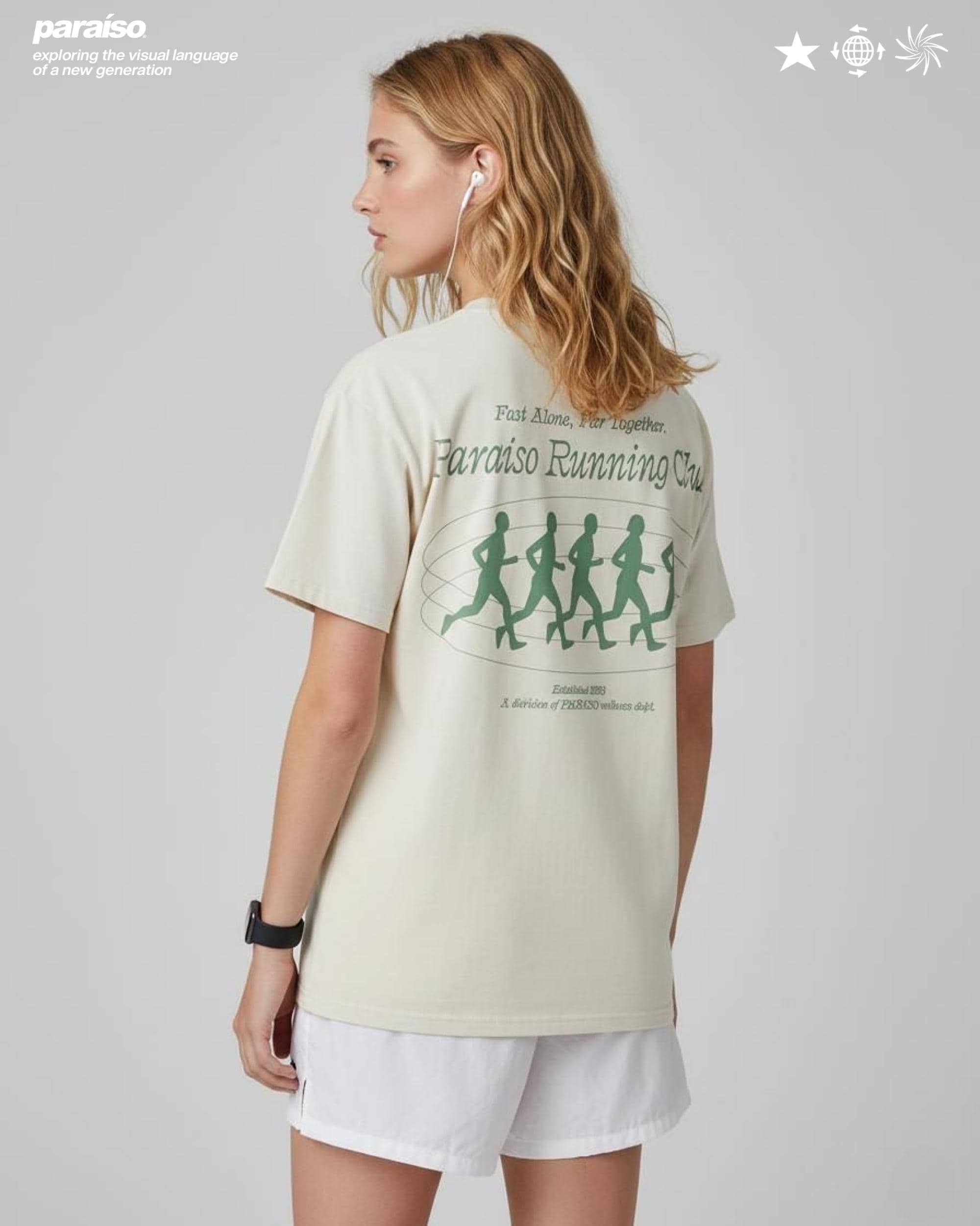 RUNNING CLUB TEE IVORY