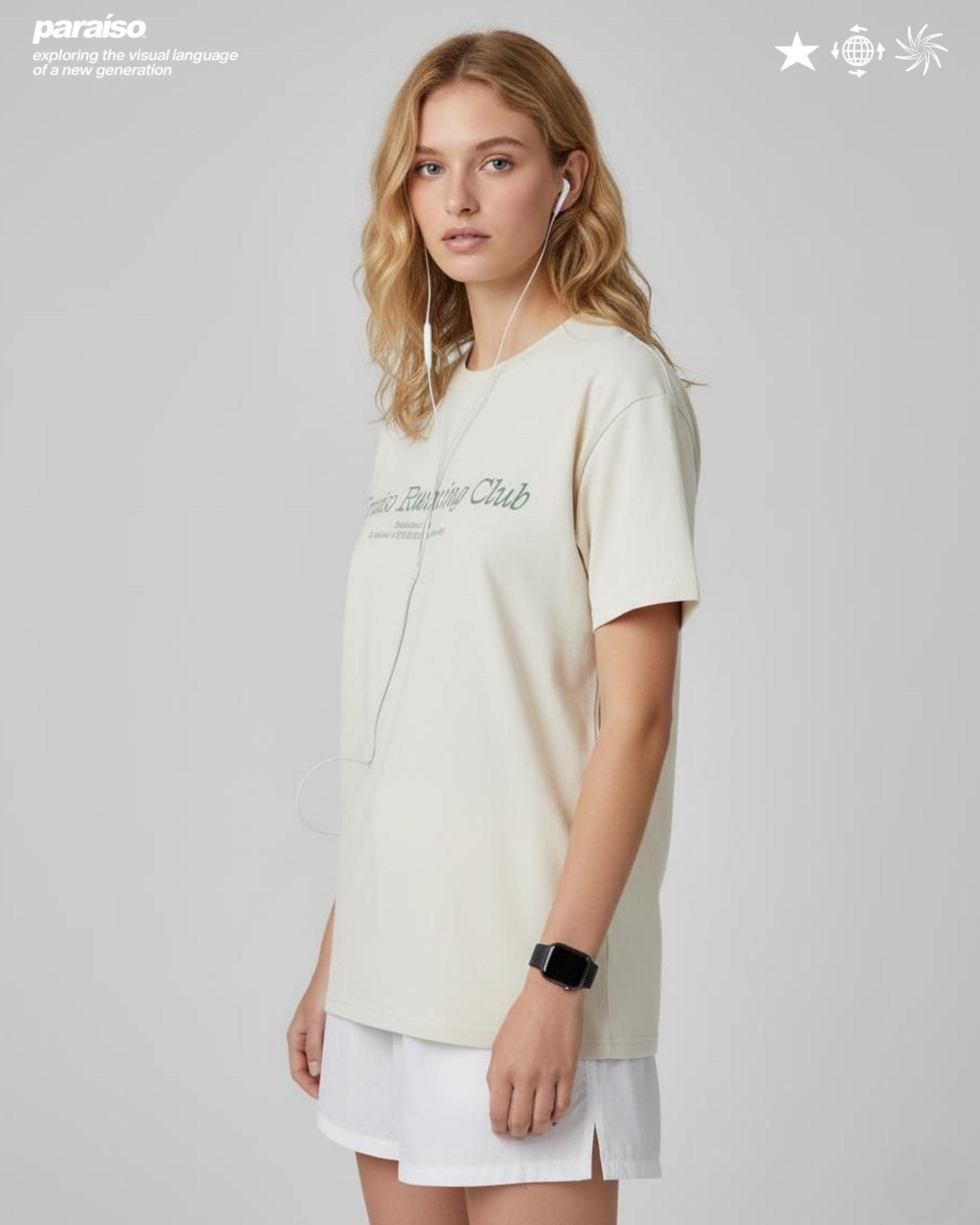 RUNNING CLUB TEE IVORY
