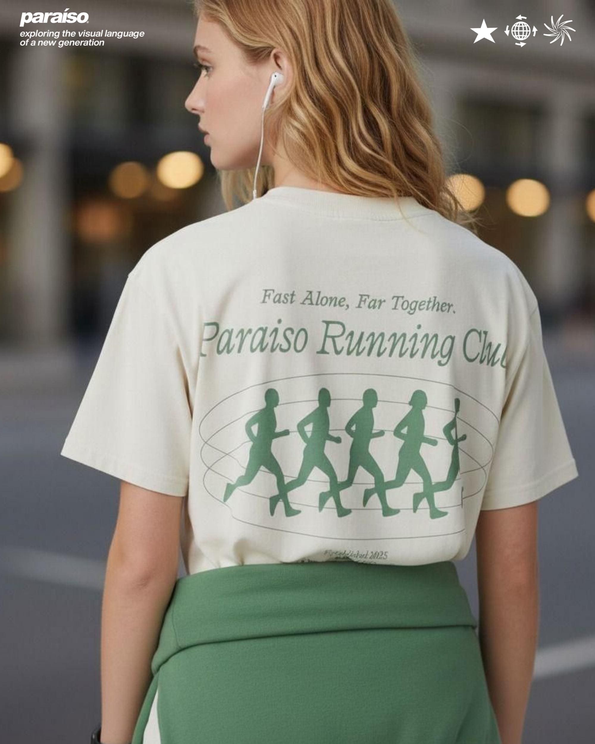 RUNNING CLUB TEE IVORY