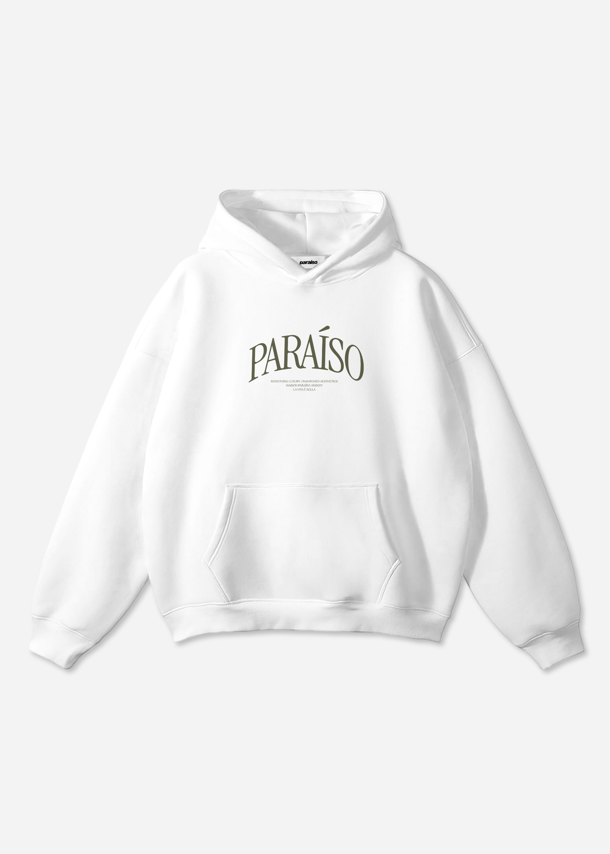 LUXURY SWAN HOODIE WHITE