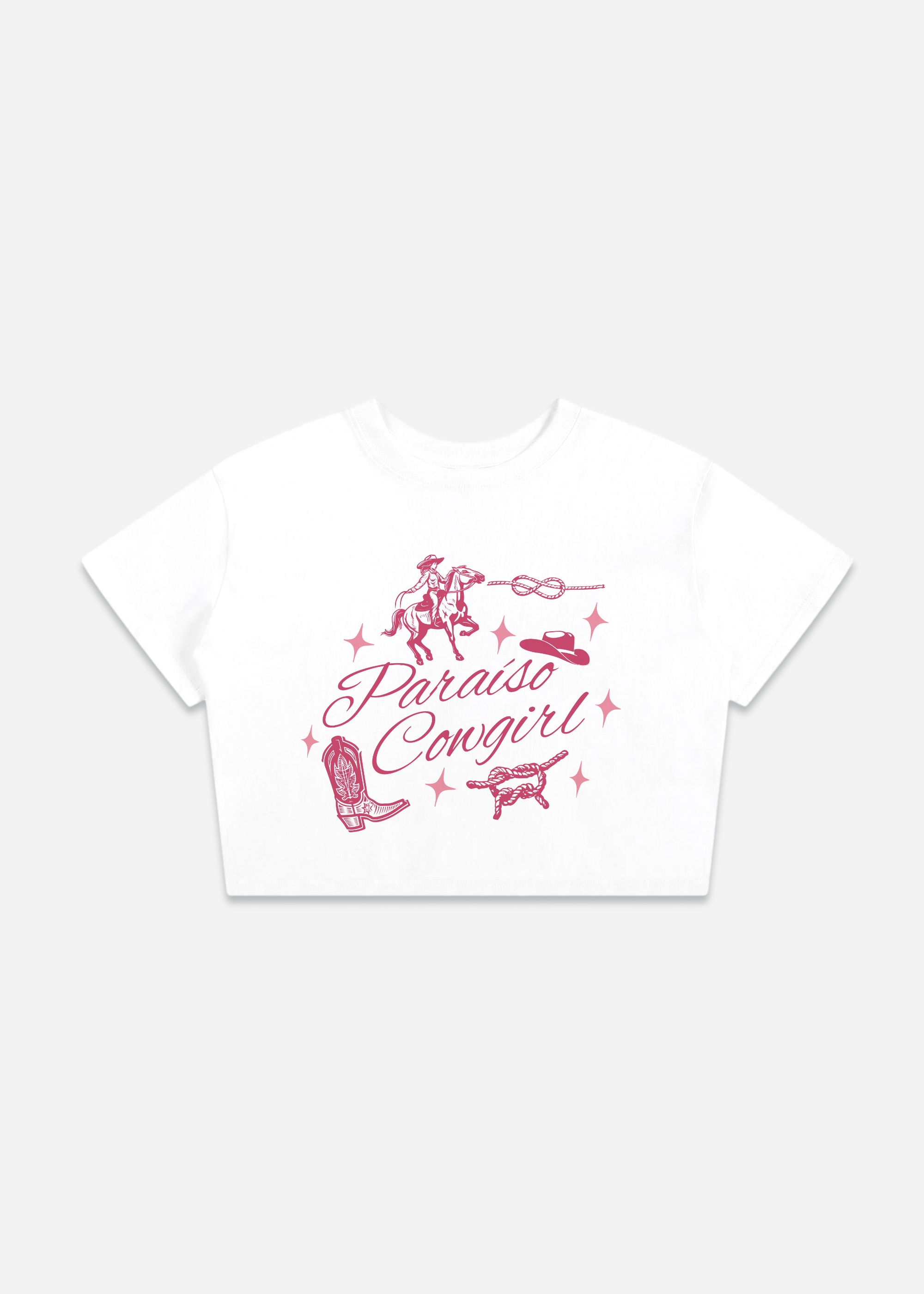 COWGIRL CROP TOP WHITE