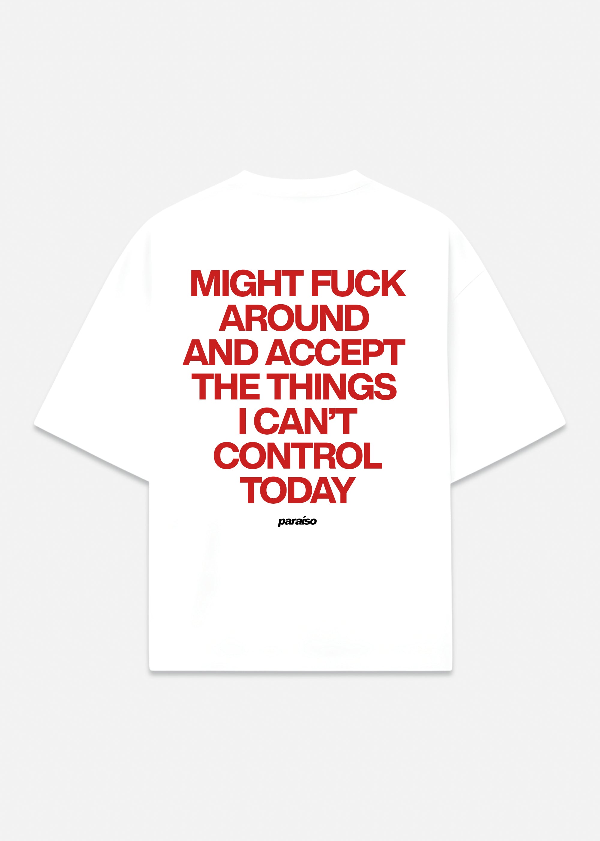 MIGHT F AROUND TEE WHITE