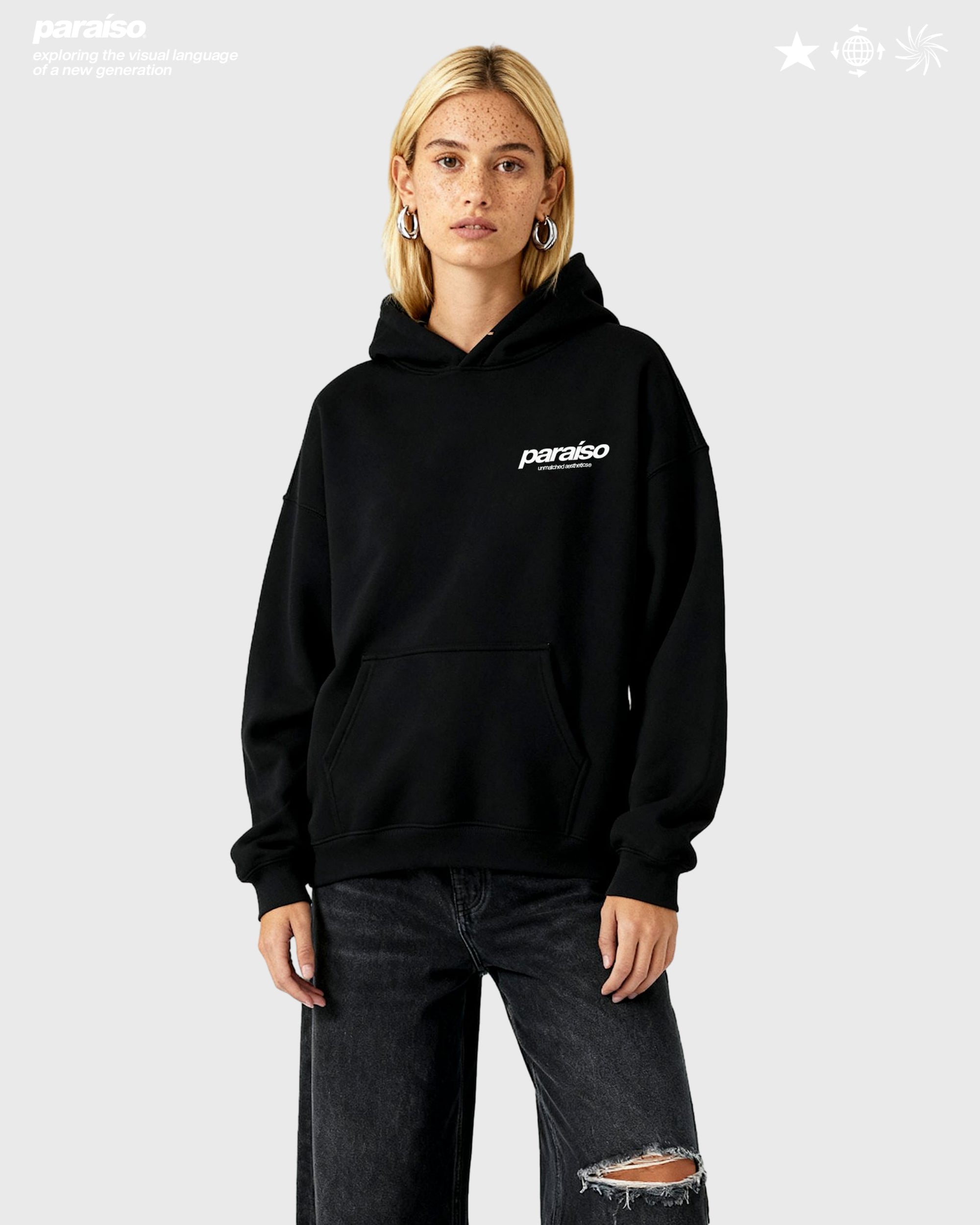 UNMATCHED AESTHETICS HOODIE BLACK