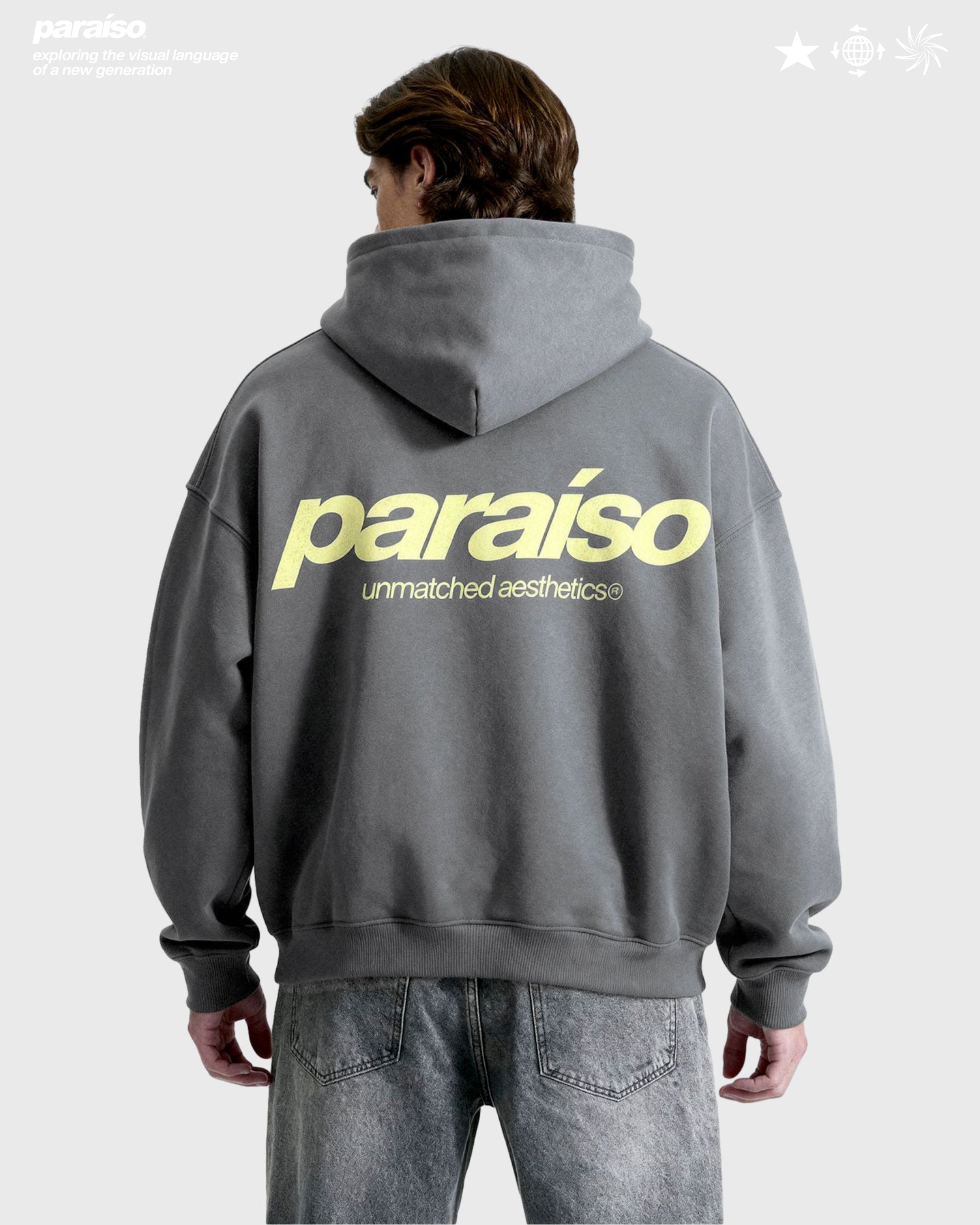 UNMATCHED AESTHETICS HOODIE SILVER