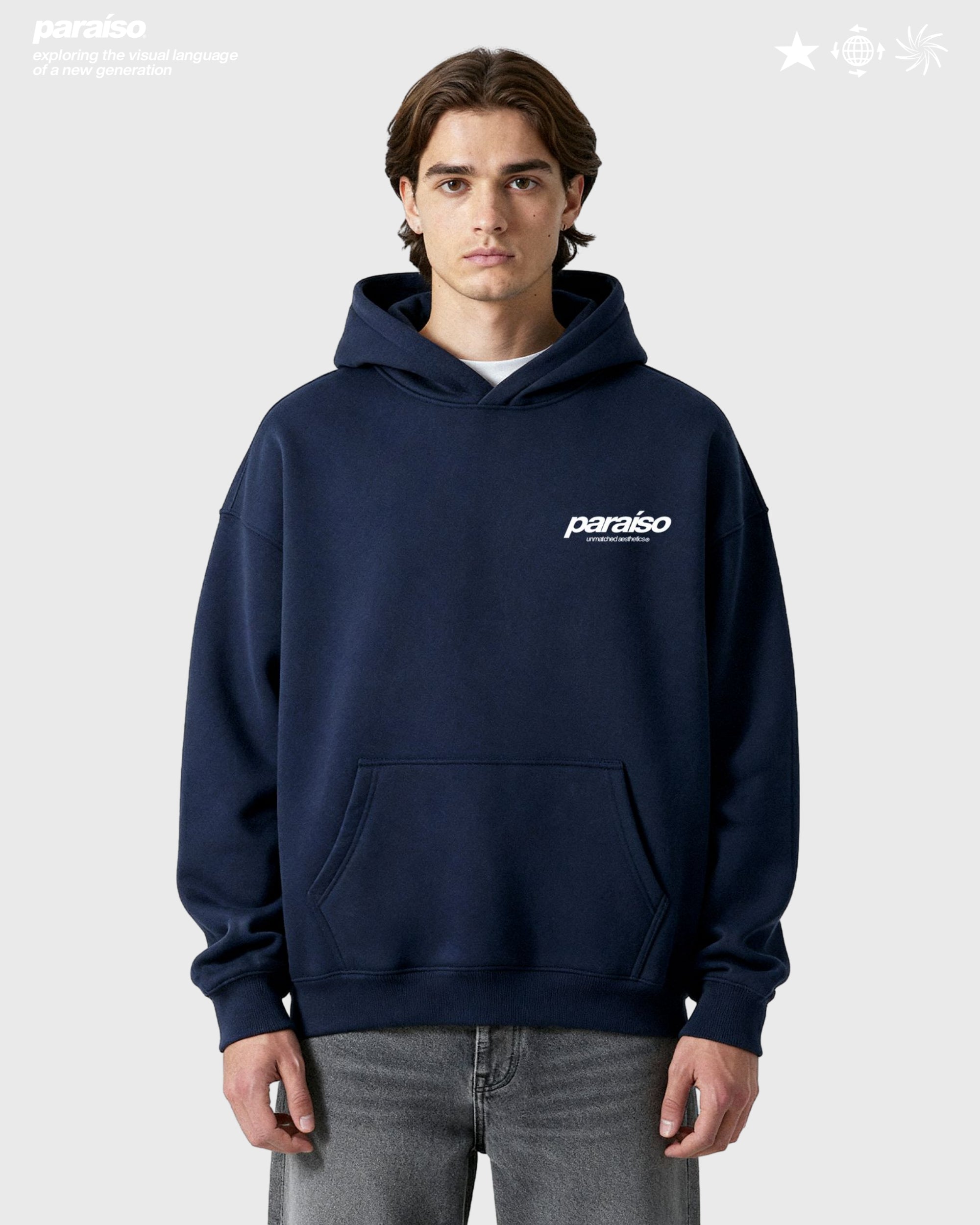UNMATCHED AESTHETICS HOODIE NAVY