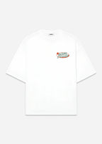 La Pasta d’Paraíso White Heavyweight T-Shirt — Italian Food Graphic Tee, Vintage Tomato Retro Shirt, Pizza Pasta Streetwear Tee, Big Tomato on the back. Pomodoro Sauce, Spaguetti, Fettuccine, Rigatoni, Carbonara Tee.