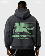 PEGASUS ZIP UP HOODIE CHARCOAL