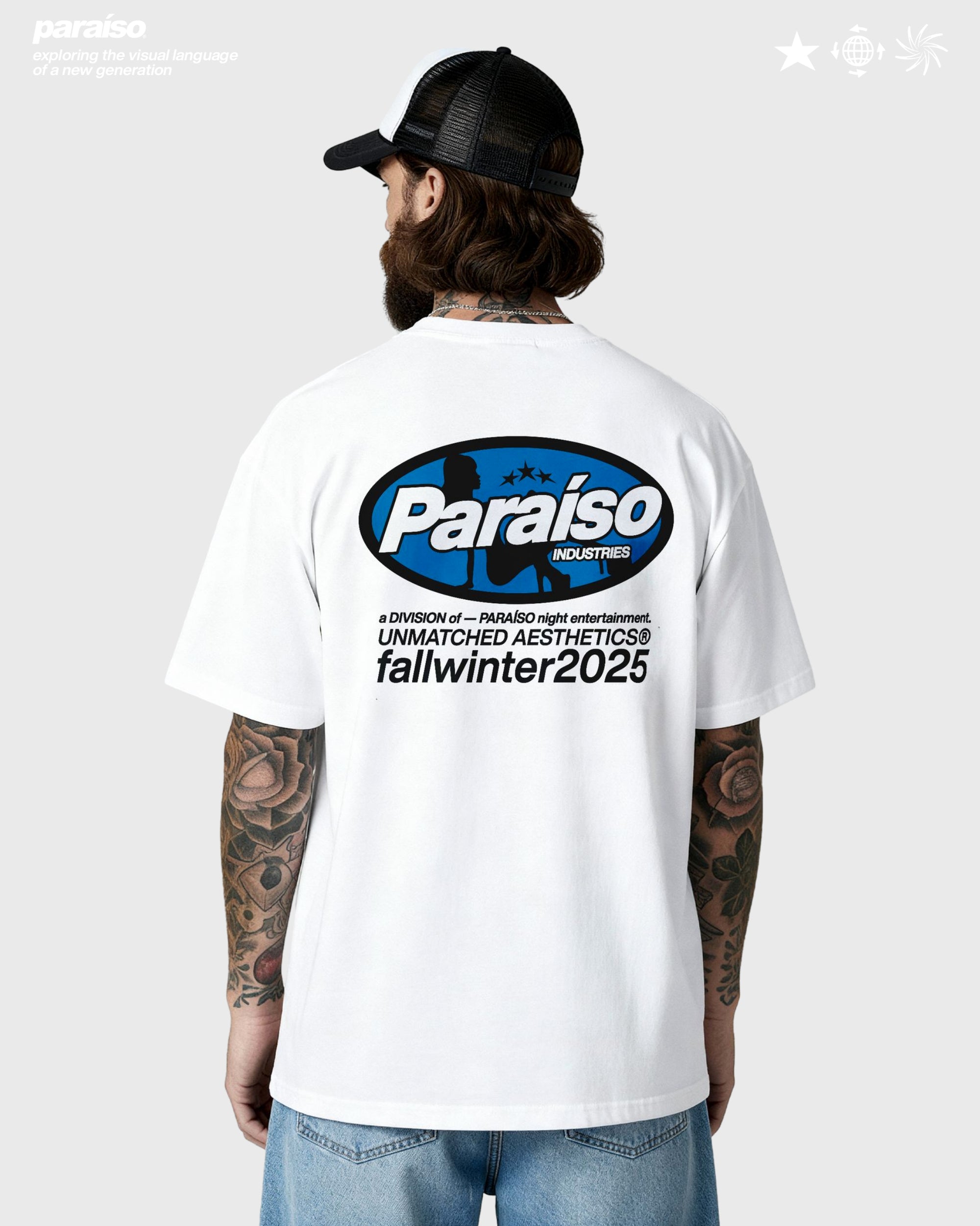 NIGHT INDUSTRIES TEE WHITE