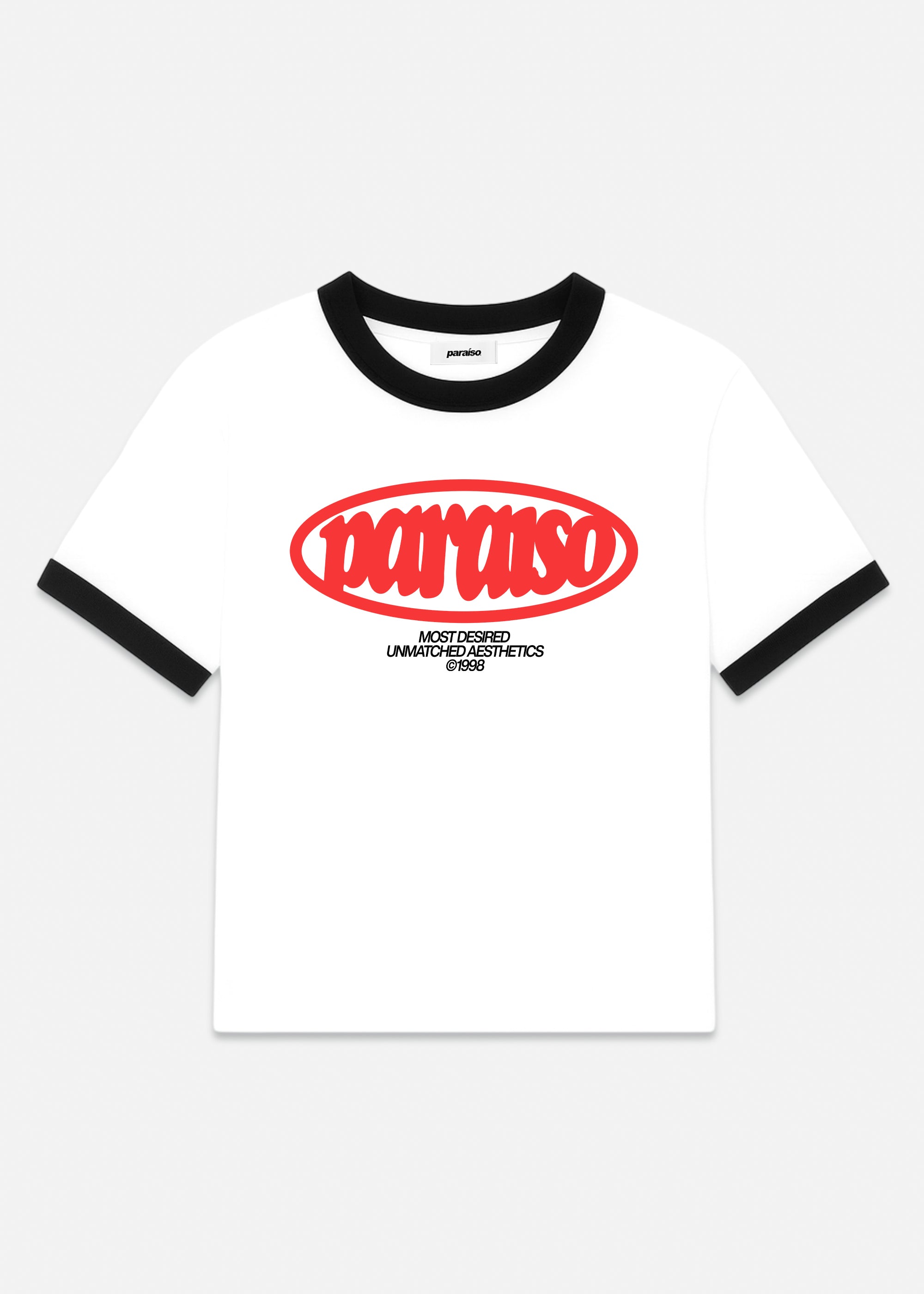 70's RINGER TEE WHITE