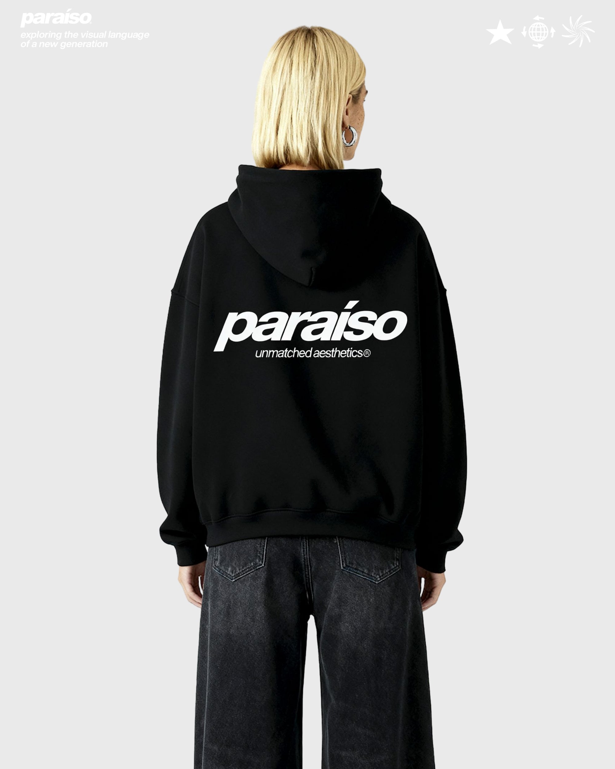 UNMATCHED AESTHETICS HOODIE BLACK